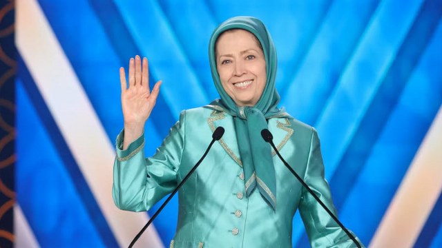 سخنرانی خانم مریم رجوی با حضور مایک پنس و شخصیت‌های سیاسی آلبانی در اشرف۳