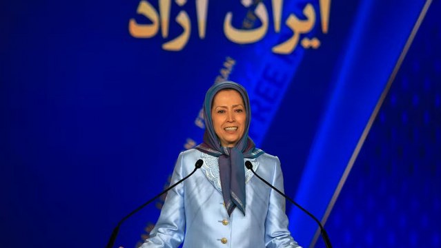 سخنرانی خانم مریم رجوی در گردهمایی مجاهدین در اشرف۳ با حضور پروفسور ریچارد رابرتس