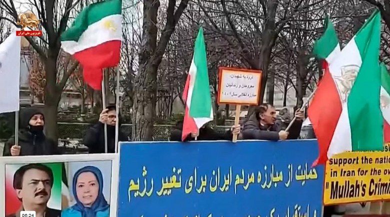 نه به دیکتاتوری شیخ و شاه ـ آری به ایران آزاد و #مریم_رجوی - #نه_شاه_نه_شيخ #آری_به_جمهوری_دمکراتیک #قیام_تا_سرنگونی